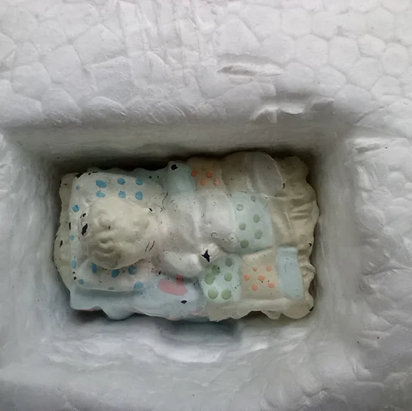 1990 Enesco Precious Moments Miniature  Nativity Scene and The Three Wise Men - Picture 7 of 10